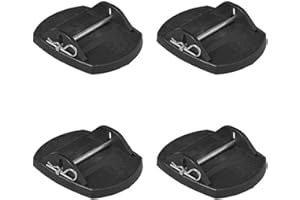 UNBEKANNT Placas de apoyo para remolque, 4 unidades, placas de apoyo para caravanas, accesorios para remolques, arandelas para apoyo