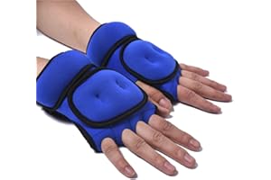 LYXMY Gants lestés de 1 kg, sac de sable, gants d'entraînement avec support de poignet pour gym, boxe, tractions, cross training, respirant