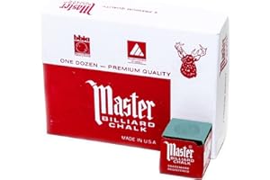 IMPERIAL Master Billiard/Pool Cue Chalk Box, 12 Cubes, Green