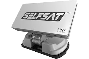 [Test: UTMÄRK*] Selfsat Snipe 3 BT Grey Line Single – helautomatisk satellitantenn inkl. iOS/Android-styrning, camping sat-antenn