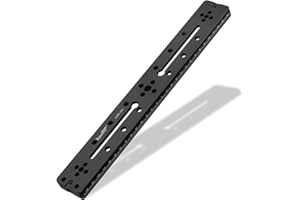 Haoge HQR-300 300mm Multi-purpose Long Quick Release Plate Extender Sliding Rail for Camera Tripod Ballhead Ball Head Clamp fit Arca Swiss