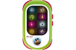 LISCIANIGIOCHI Lisciani Giochi- Masha Baby Smartphone LED And The Bear Gioco Educativo Elettronico, Multicolore, 85507