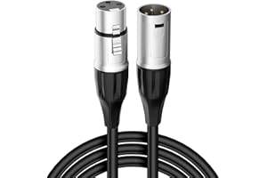 tsrqponmlkjlh XLR Microphone Cable 6 ft 3 Pin XLR Male to Female Balanced Cable Cord Audio Adaptor for Sound Equipments-6feet