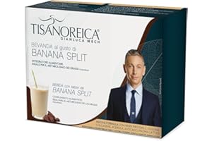 Gianluca Mech - Bevanda Proteica Gluten Free al Gusto Banana Split, Integratore alimentare - 112gr