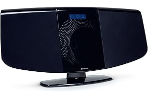 Denver Bluetooth DAB+ CD Player HiFi with Motorised CD Door | Stereo Speakers, Wall Mountable, Mains Powered, LED Display, Remote Control, FM, USB, AUX IN & MP3 MDA-320