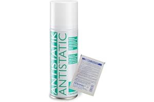 ITW Cramolin 1331411 Spray Antistatico da 200 ml, Riduce lo sporco, include1 x SingleScrubs originaledi DEWEPRO®.