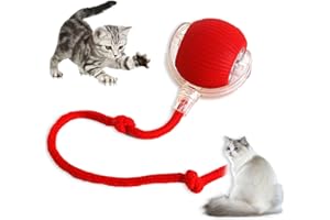 Xiujuers 2 Pezzi Pet Smart Rolling Ball, Electric Cat Toy Ball, 3 Modalità Operative, Rotazione a 360°, Evitamento Intelligente Degli Ostacoli, Smart Cat Toy Ball, Interactive Cat Toy Ball
