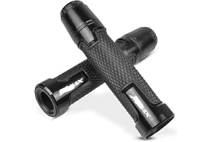 YUANQIAN Manubrio moto generale e tappo terminale del manubrio Compatible con X MAX X-MAX Xmax 125 250 300 400 (Nero)