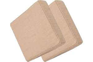 MSNCS Pack 1/2/4 Cojines para Sillas Jardin Cuadrado, 25/30/35/40cm,Cojines para Sillas De Taburete,Grueso De 5 Cm Cojines Sillas Antideslizante Extraíble,para Cocina,Comedor,Oficina(S,28x28x5CM 2pcs)