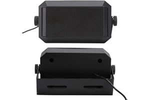 MXTECH Haut-Parleur Externe de Taille compacte, Haut-Parleur de Voiture, Lecteur multimédia de Voiture à Timbre Clair, Son Fort Noir, Facile à Utiliser pour la Lecture de Musique