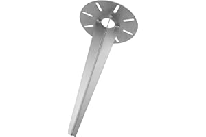 dszapaci Außenleuchte Edelstahl Wegeleuchte E27 Außenbeleuchtung Garten Wegbeleuchtung Sockelleuchte Außen Gartenleuchte Strom Pollerleuchte (Erdspiess 30cm)