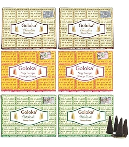 Goloka McGuinness - Incenso In Coni Masala - 12 Confezioni Da 10 Coni