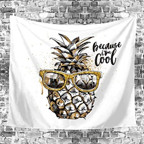 Colorful Pineapple Home Wall Tapestry Hanging Cloth Background Tablecloth Bedroom Decorative , 1 , 130*150cm