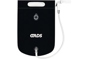 Gads Douche Camping 9L - Douche Solaire Portable avec Tuyau et Pommeau - Chauffe au Soleil - Douche Extérieure pour Camping, Randonnée, Plage, Van, Voyage, Douche Portable Chauffante Outdoor