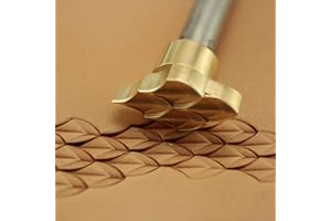 DandS ltd Herramienta de sello de cuero con escamas de dragón, herramienta profesional de acero para trabajos de cuero, relieve, tallado y estampado de proyectos de cuero, cinturones, carteras y