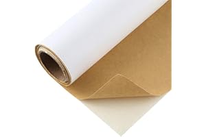 CHANGTSING Patch di Ecopelle PU Autoadesiva 50 x 137 cm riparazione decorative pellicole in pelle sintetica riparazione Adesiva Sedile Auto per Divani, Sofa, Auto Interni bianco 3