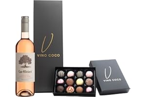 Vino Coco Grenache Cinsault Rose Wine & Chocolate Truffles Gift Set - 12.5% ABV