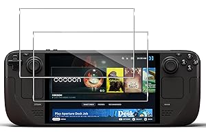 Lutree pour Steam Deck OLED/Steam Deck Verre Trempé, 2 Pièces 9H Dureté HD Protecteurs d'écran, Anti-Rayures Sans Bulles Film Protection écran