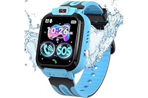 LITEYPP Smart Watch Answer/Make Calls, Kids Smart Watch Connected GPS Phone for Boys and Girls with Calling SOS Camera Music Player Alarm Video, Birthday Gifts for Kids
