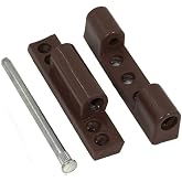 Badem10 Pvc Pimapen Kapı Pencere Menteşesi Metal 100 mm Koyu Kahverengi
