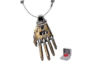 Générique Pendentif En Forme De Main Mécanique Bioniques, Articulations Mobiles Des Doigts, Bijoux En Forme De Main De Robot, Pendentif De Collier Steampunk, Pour Hommes Et Femmes