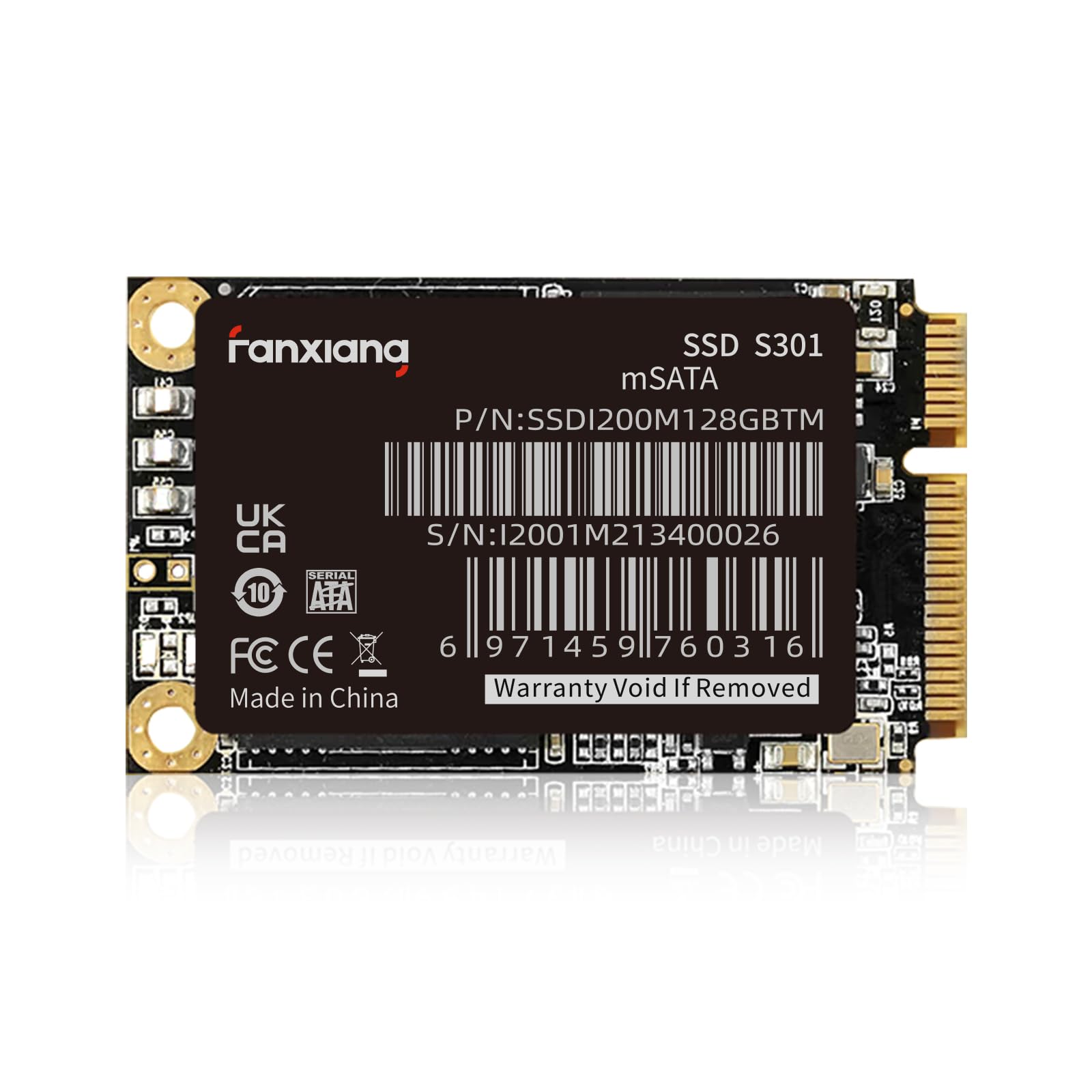 fanxiang S301 128GB mSATA SSD SATA III Internal Solid State Drive