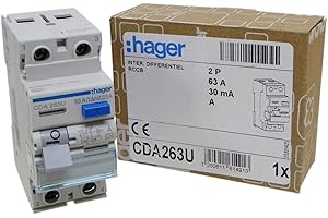 Hager CDA263U 63A RCD 2 Pole 30mA