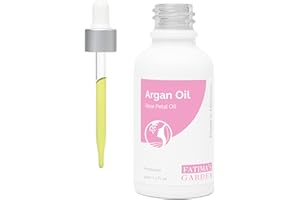 Fatima's Garden Huile d'Argan aux Pétales de Rose - Hydratant Anti-Âge Bio, 30ml