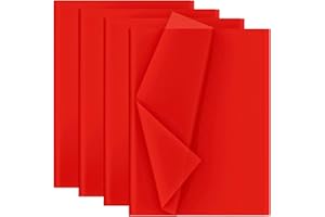 CREAVVEE Découpage papier de soie 30 feuilles format 50x70cm Rouge