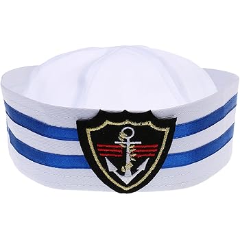 6 Cappelli Da Marinaio Blu E Bianco - Costume Nautico Per Feste E Carnevale | Stile Classico - Foto 11