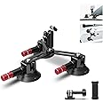 Neewer Triple Suction Cup Camera Car Mount [Simplified] with Holder & Action Camera Adapter Compatible with GoPro OSMO Action Pocket 4 3 2 Hero 12 11 10 Insta360 Samsung, CA067