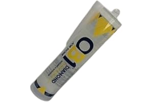 ATP Consumables OB1 Multi-Surface Construction Sealant & Adhesive - Paintable, Contact Adhesive & Wood Glue Strong for Furniture - Diamond Clear Waterproof Sealant 290ml - 3 Tubes