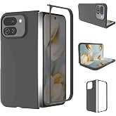Microcase Google Pixel 10 Pro Fold i&ccedil;in Deri Desenli Plastik Koruma Kılıf - AL3156