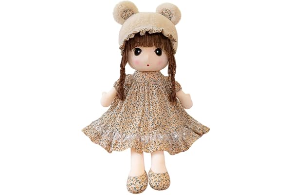 Uposao Poupées de chiffon en peluche, princesse en peluche, poupée de chiffon mignonne petite fille, compagnon, jouet pour enfants, cadeau pour enfants, 50 cm