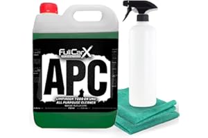 FULLCARX APC Todo-En-Uno Ultra Concentrado 5 Litros Limpiador Multiusos Coche, Diluir en Agua, Apto para Cualquier Superficie Carrocería Llantas Interior Textil Producto Limpieza Detailing Profesional