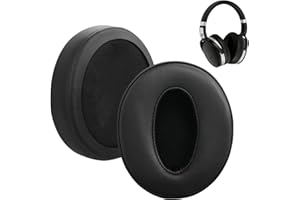 ERIOSCAR 1 Paio Cuscinetti Auricolari di Ricambio per Sennheiser HD4.50, HD4.50BT, HD 4.50BTNC, HD4.50SE, HD4.40BT, HD4.30G, HD4.20S, HD458BT, HD450, HD 450BT, HD400S, HD350BT, HD300, Pelle Proteica