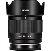 VILTROX 35mm f1.7 E, 35mm f/1.7 e-Mount APSC AF Lens for Sony e Mount, Autofocus Lens Large Aperture Prime Lens for Sony e Mo