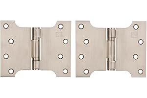 XGAGHB Satin Stainless Steel Button Tipped Parliament Hinges 4 x 3 x 5"