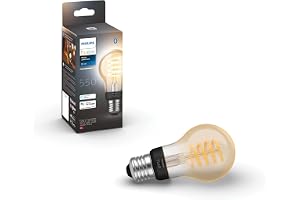 Hue White Ambiance filament LED-lampa A60 E27 | 7W, 550 lm, Zigbee & Bluetooth, 2200-4500 K, livslängd 15000 h, rösts