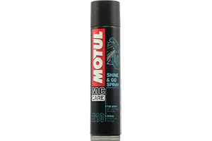 Motul 103175 E10 Shine & Go spray, 400 ml | Färguppdatering och glans för plastytor inomhus och utomhus – för alla motorcykla