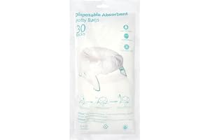 30 stycken babypottpåsar med absorberande dyna bärbar potta liner | Soppåse för toalettstol, på resor, bil, universell toalettväska, för pottstolar, toalettsits