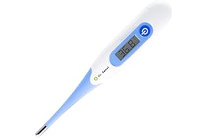 Dr. Senst digitales Fieberthermometer mit Fieberalarm | hochpräzise Messung für Erwachsene, Kinder und Babys | Messzeit von 10 Sekunden | medizinisches Thermometer zur Messung der Körpertemperatur