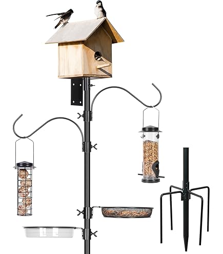 Mangeoires à Oiseaux En Métal – Lot De 8 Avec Crochets, Forme Boule, Pour Boules De Graisse Et Nourriture Sauvage