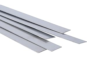 EVEK Bande de tôle d'acier inoxydable 1.4571 - 30 x 2 mm - Découpe de 0,5 m