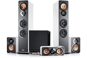 Teufel Ultima 40 Surround Power Edition 5.1-Set Weiß Heimkino Lautsprecher 5.1 Soundanlage Kino Raumklang Surround Subwoofer Movie High-End HiFi