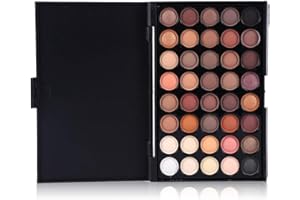 ‎FILFEEL Lidschatten Palette mit Kosmetik Pinsel, 40 Farben Matt und Schimmer Lidschatten Creme Make-up Set (#1)