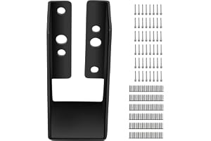 VEVOR Dold regel hängare, 5 x 10 cm utomhus accent dold fläns, paket med 24 dolda bjäldsfästen, Q235 stålplatta pulverlackerad dold ansiktsmonteringsreglage hängare för 5 x 10 cm strålgunga, 9,4 cm