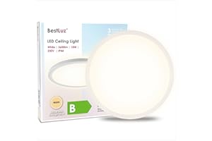 ‎BESTLUZ BestLuz Ceiling Light LED Ceiling Light 200lm/w 18W 3600LM 4000K LED Ceiling Light Flat for Living Room Kitchen Hallway Bathroom White Ultra Thin