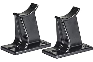 "Valdern" 65 mm Altezza – Coppia di piedini universali tradizionali per radiatore, disponibili in bianco, nero, grigio antracite (nero)