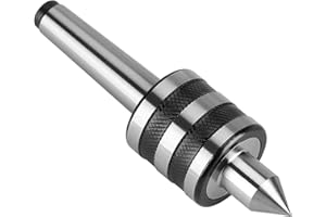 COSIKI Lathe Revolving Centre, MT2 Morse Taper Revolving Turning Live Centre Lathe Tools, Precision Live Revolving Center Medium Lathe Machine Tool Accessory for Lathe Tailstock Machine